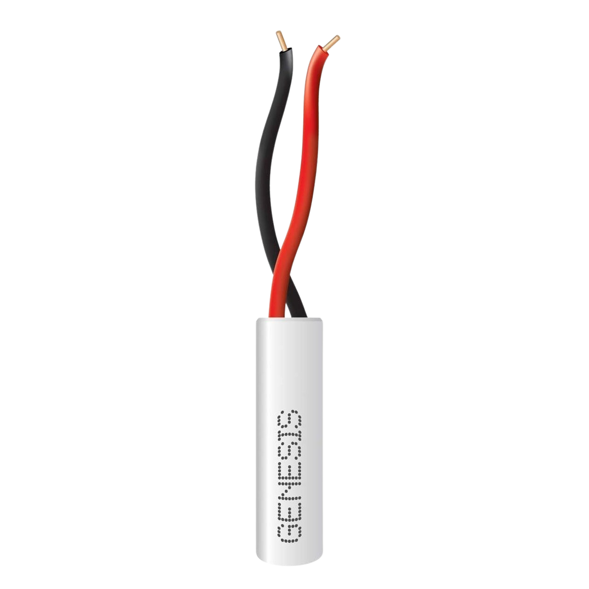 Bobina de 305 Metros (1000 Pies) / Alambre de Cobre 2 x 22 AWG / Tipo Alarmas CMR-CL3R / Riser / Color Blanco / Para Aplicaciones de Alarmas de Intrusin / Automatizacin