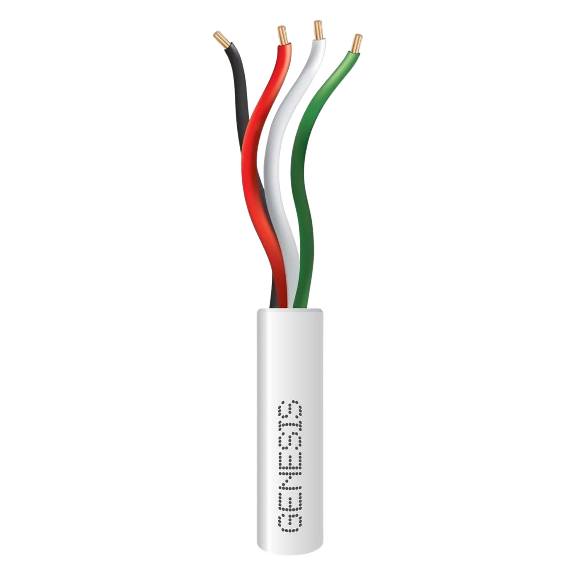 Bobina de 305 Metros (1000 Pies) / Cable de Cobre / 4 x 22 AWG / Riser / Color Blanco / Para Aplicaciones de Alarmas de Intrusin y Automatizacin