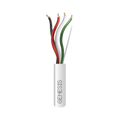 Bobina de 305 Metros (1000 Pies) / Cable de Cobre / 4 x 18 AWG / Riser / Color Blanco / Para Aplicaciones de Alarmas de Intrusin/Control de Acceso/ Automatizacin / Interfonos y Tv Porteros