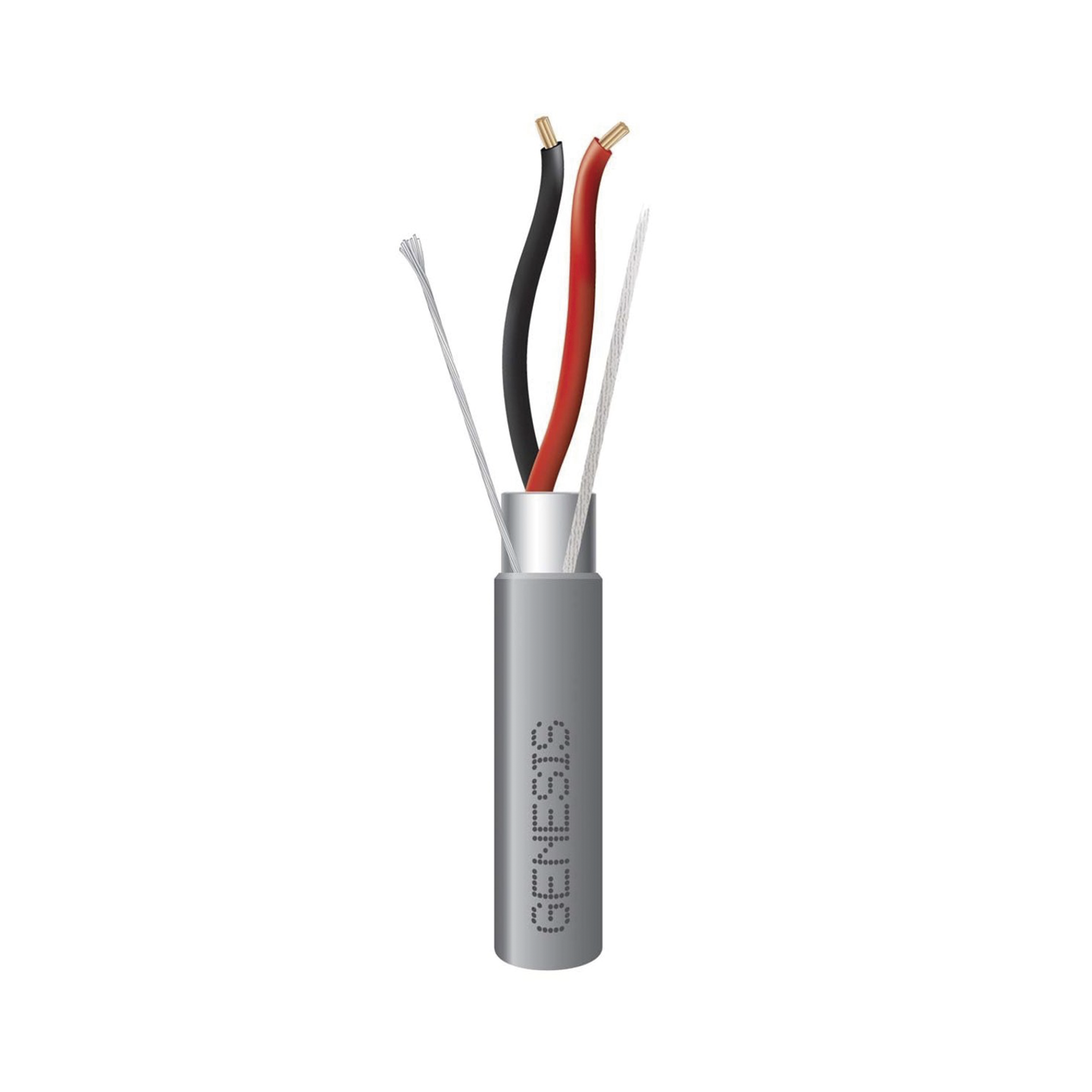 Bobina de 305 Metros (1000 Pies) / Cable 2 x 22 AWG / Color Gris / Blindado / Riser / Aplicaciones de Audio Control de Acceso y Automatizacin
