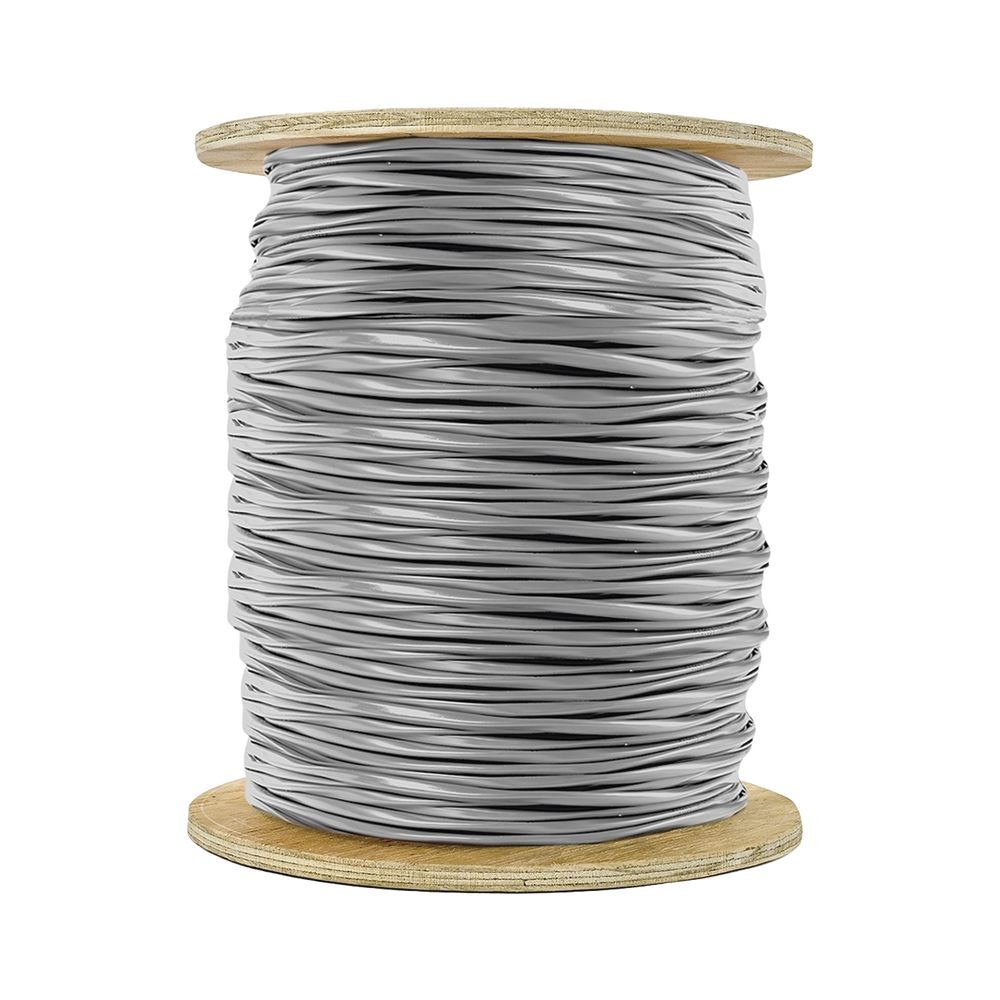 Carrete de 305 Metros (1000 Pies) / Cable de Cobre / 12 x 22 AWG / Riser / Tipo CMR CL3R FPLR / Para Interior / Color Gris / Para Aplicaciones de Alarmas de Intrusin y Automatizacin