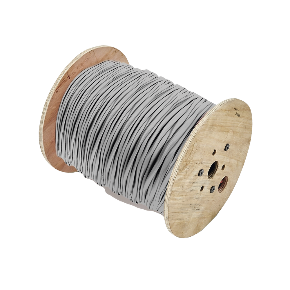 Carrete de 305 Metros (1000 Pies) / Cable de Cobre / 12 x 22 AWG / Riser / Tipo CMR CL3R FPLR / Para Interior / Color Gris / Para Aplicaciones de Alarmas de Intrusin y Automatizacin