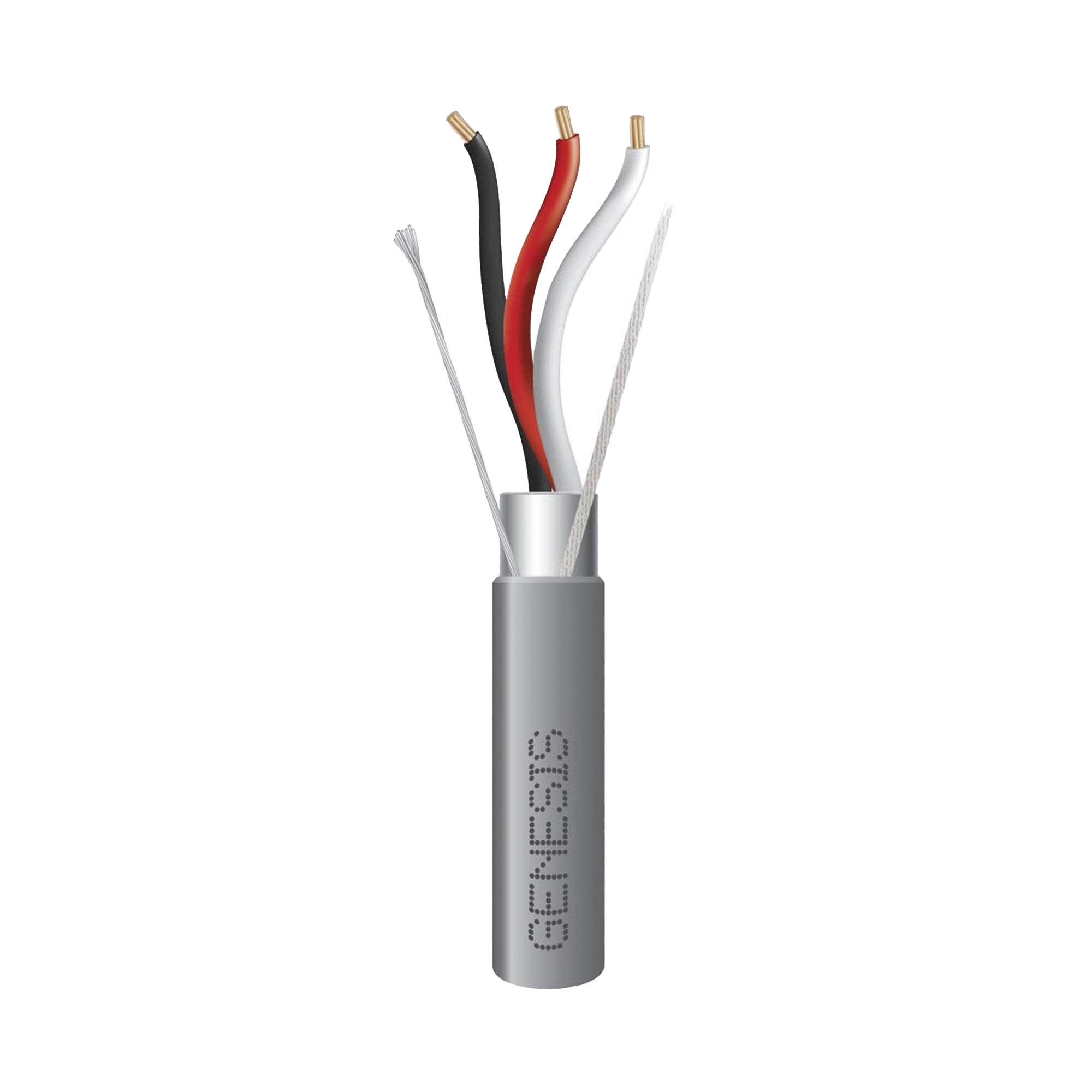 Carrete de 305 Metros (1000 Pies) de Cable / 3 x 16 AWG / Riser / Blindado / Tipo CMR-CL3R-FPLR-FT4 / Color Gris / Aplicaciones de Alarmas de Intrusin/Control de Acceso/ Automatizacin / Interfonos y Tv Porteros
