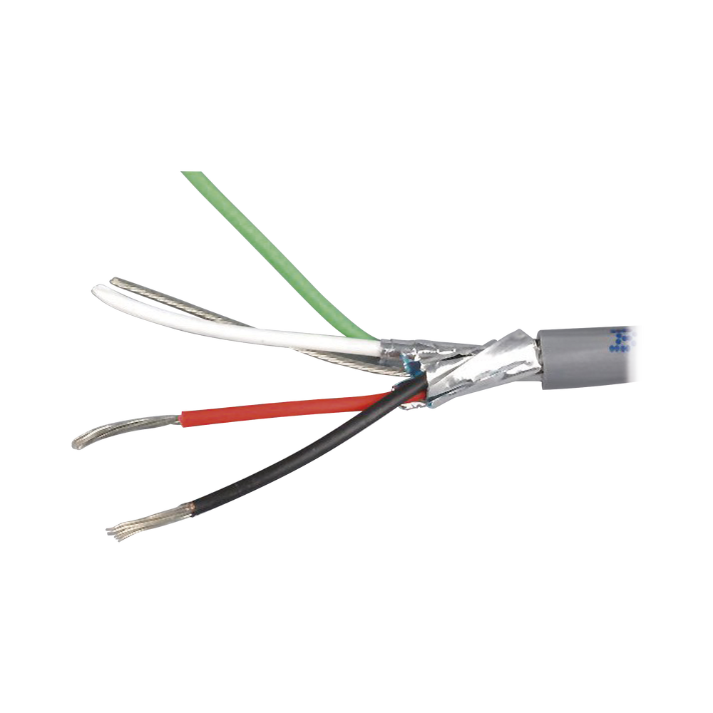 Cable 4 x 16 AWG / Blindado / 305 Metros (1000 Pies) / Riser / UL / Color Gris / Hecho En Mxico