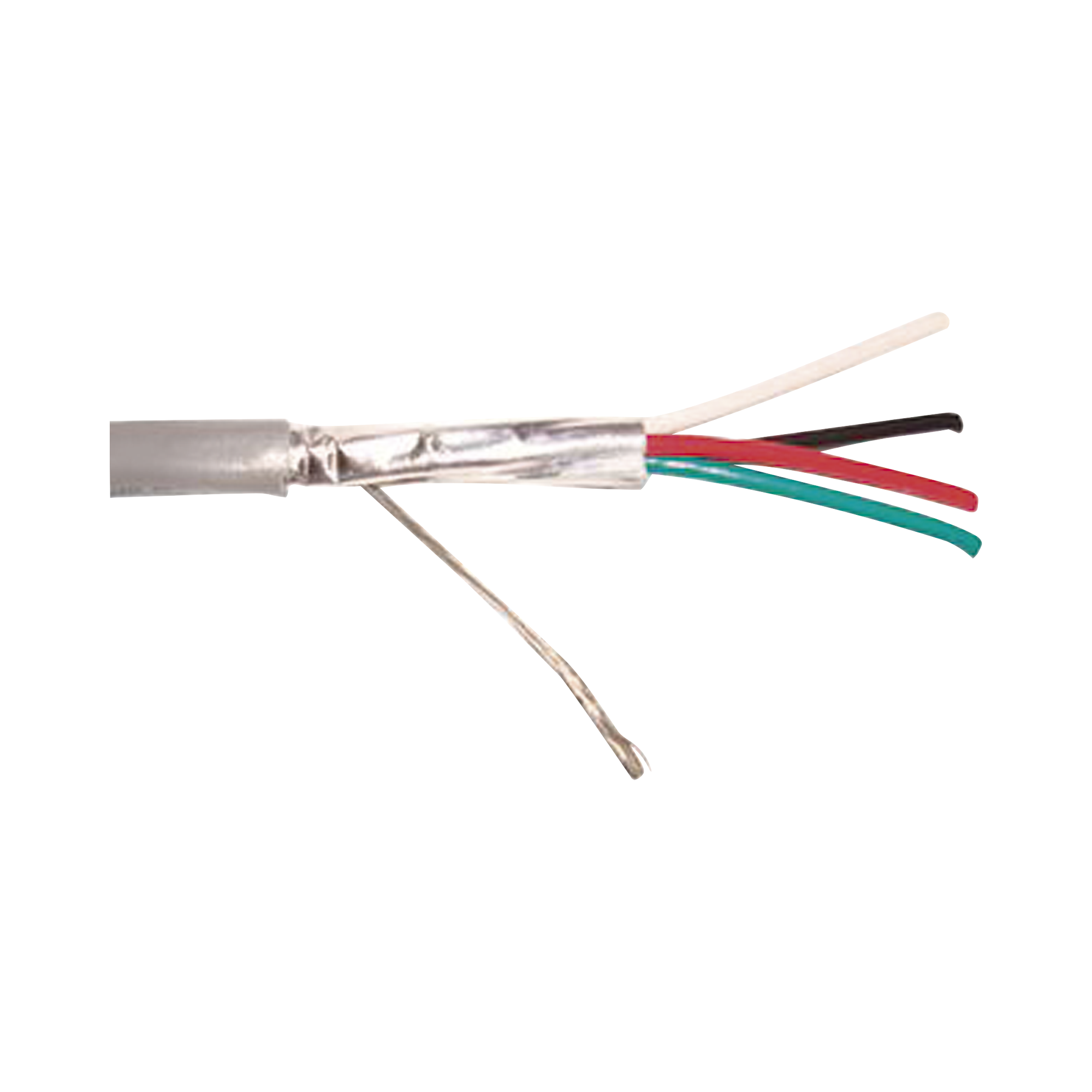 Cable 4 x 16 AWG / Blindado / 305 Metros (1000 Pies) / Riser / UL / Color Gris / Hecho En Mxico