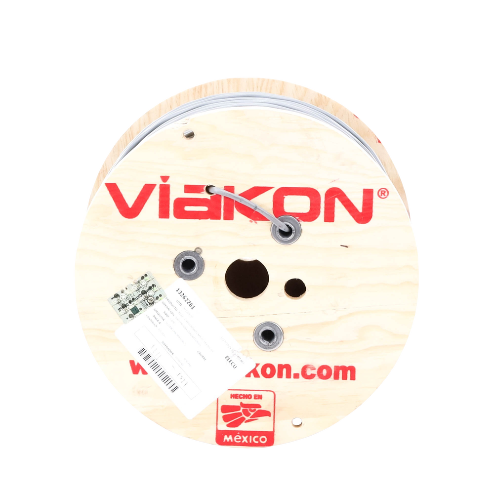 Cable 2 x 18 AWG / Blindado / 305 Metros (1000 Pies) / Riser / UL / Color Gris / Hecho en Mxico