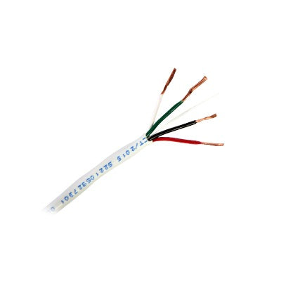 Bobina de 305 Metros (1000 Pies) / Cable de Cobre / 4 X 18 AWG / Tipo Alarmas UL / Para Interior / Color Gris / Para Aplicaciones de Alarmas de Intrusin / Interfonos / TV Porteros / y Multi-Propsito / Hecho en Mxico