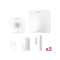 (AX HOME) KIT de Alarma AX HOME / Incluye: 1 Hub con batería de respaldo / 1 Llavero / 1 PIR / 2 Contactos Magnéticos / 1 Sirena / Wi-Fi / 3G/4G / Compatible con Hik-Connect P2P y Hik-Partner PRO