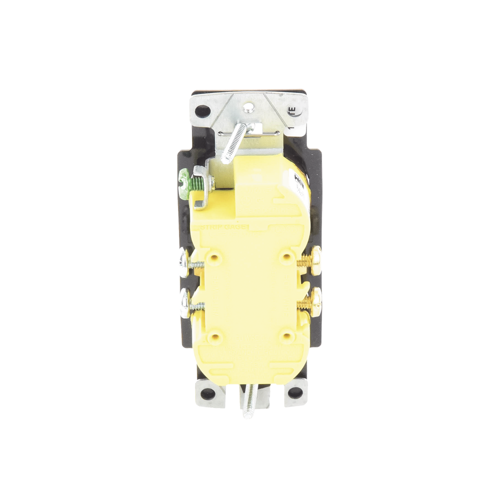 Tomacorriente, receptaculo convencional 120V, 15A, color negro.