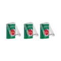 Paquete de 3 Botones con 3 Diferentes Métodos de Activación y 3 Mensajes Diferentes, Color Verde