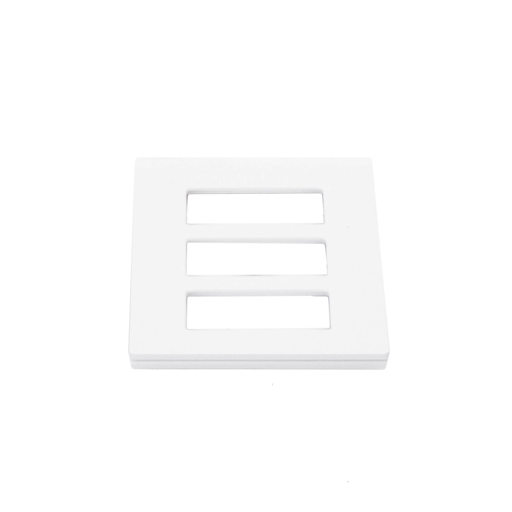 Tapa Color Blanco para interruptor o dimmer Lutron, 3 gang, limpio y moderno