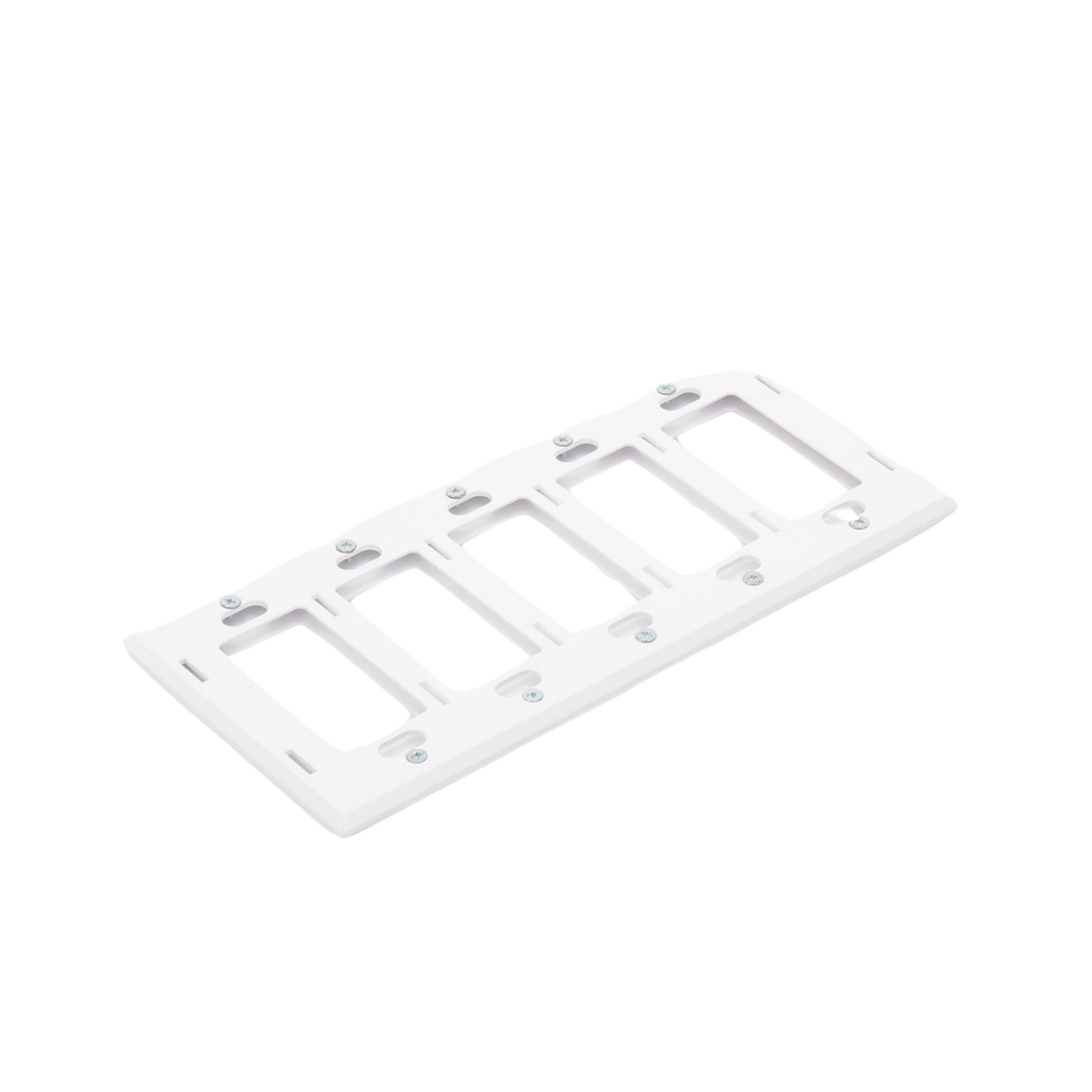 Placa de pared 5 espacios, para atenuador (dimmer), switch ó control remoto PICO inalámbrico