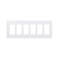 Placa de pared 6 espacios, para atenuador (dimmer), switch ó control remoto PICO inalámbrico