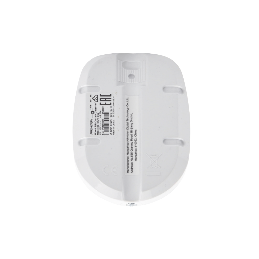 Detector PIR Tipo Cortina Cableado para Interior / Rango de Detección de 15 mts / Angulo de 6.3° de Cobertura / Altura de Instalación 2.4 a 3.6 metros