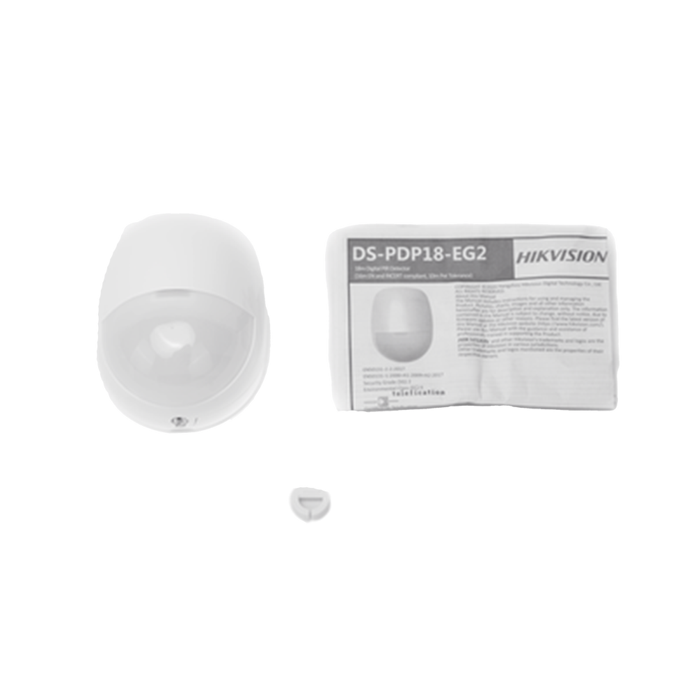 Detector PIR Cableado para Interior / Inmunidad a Mascotas / Rango de Detección de 18 mts / Angulo de 85.9° de Cobertura