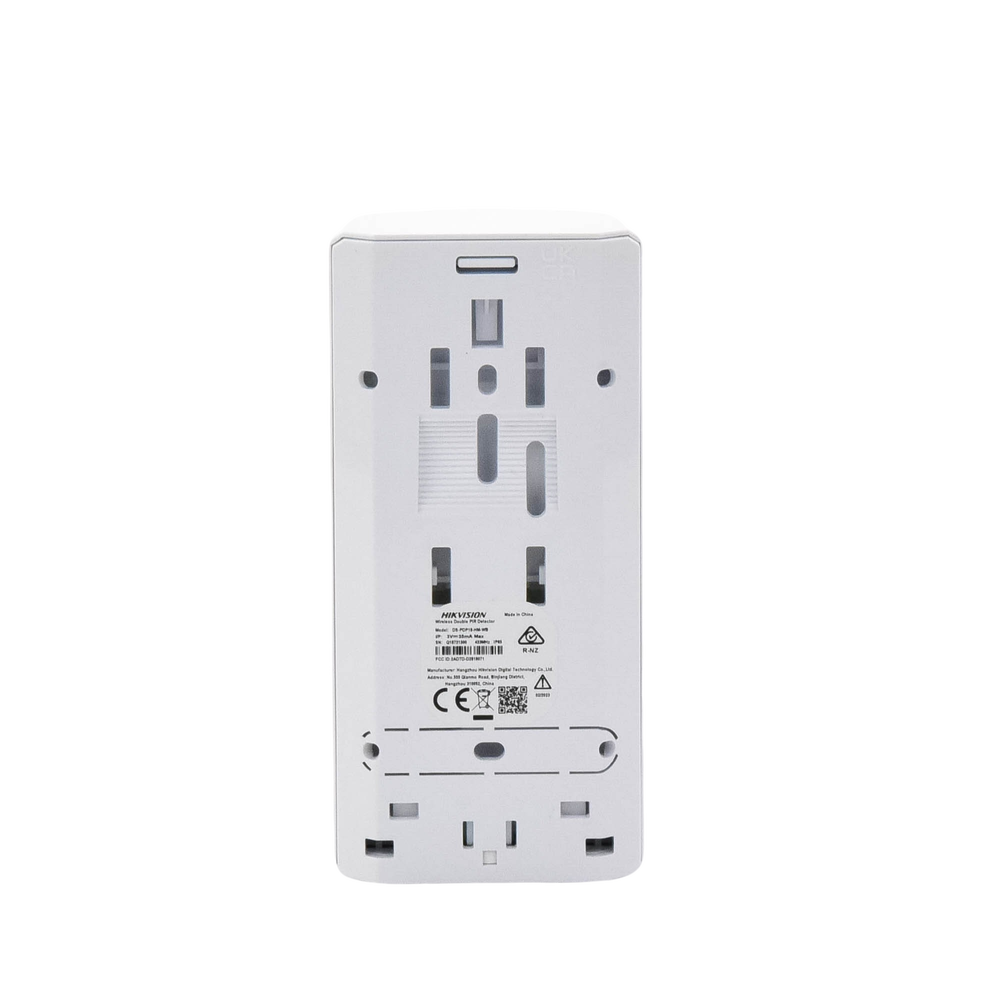 (AX PRO) Detector PIR Doble Exterior IP65 / Rango de Detección 18 mts de Profundidad Colocado a 2.7 mts de Altura / Ángulo de Cobertura de 90° /  Inmunidad a Mascotas 24 Kg / No Compatible con el Panel DS-PHA64-LP