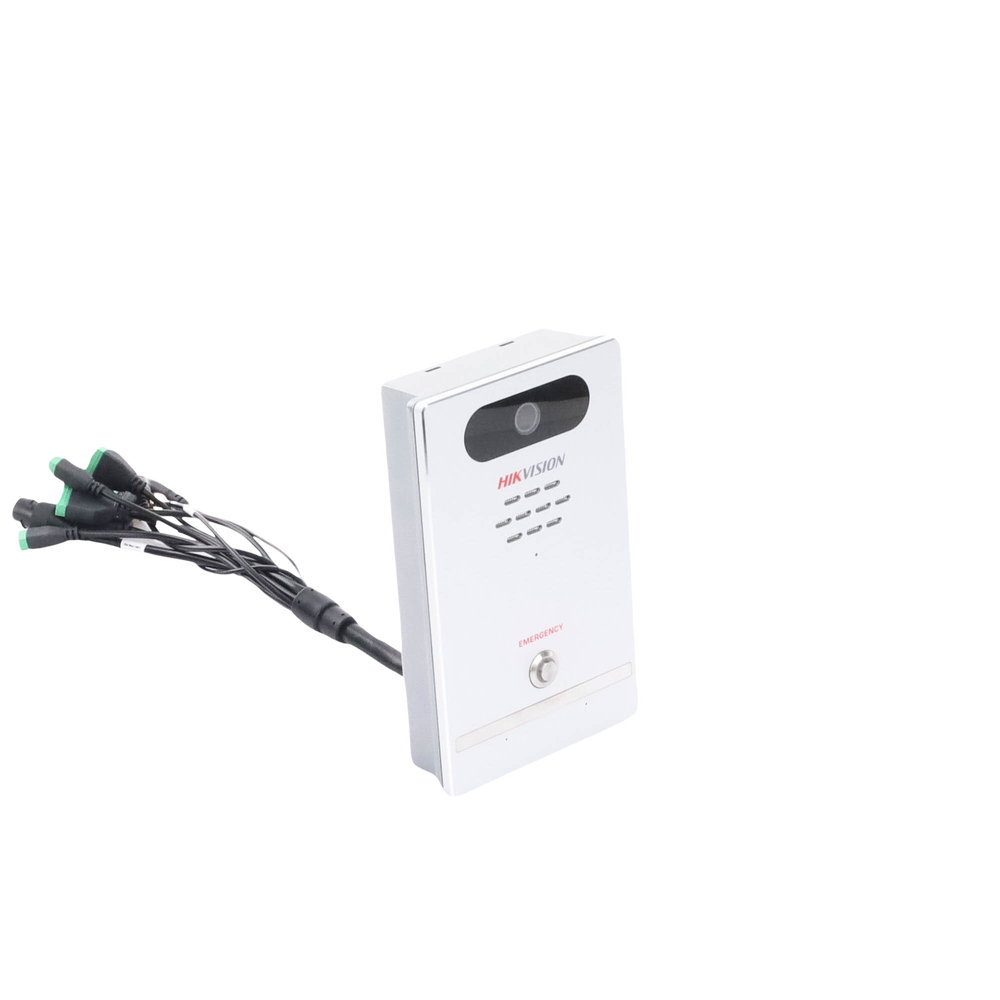 Estación de Alarma de Pánico / Cámara de 4 Megapixel / Micrófono Integrado / Exterior IP65 / Protección IK10 / PoE / 10 mts IR  / Entradas y Salidas de Alarma
