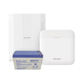 (AXPRO) KIT  de alarma AX PRO conversión de zonas cableadas a inalámbricas / Incluye: 1 Hub con Batería de respaldo/ 1 Expansor de 16 zonas cableadas / 1 Batería de respaldo 12Vcc a 7 Amp/ Compatible con Hik-Connect P2P