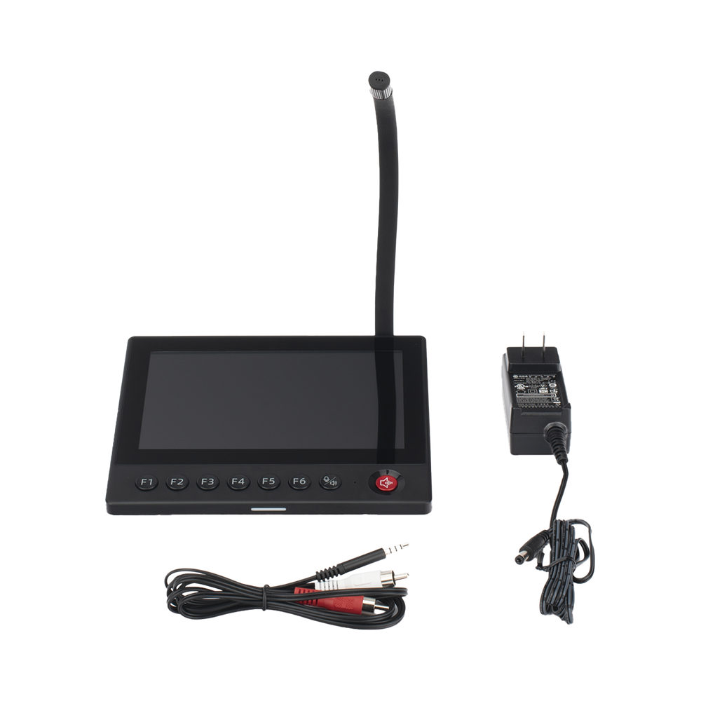 Micrófono IP | 12 VCD |  Pantalla Touch 7" | Transmisión en Tiempo Real | Integración con HikCentral Professional