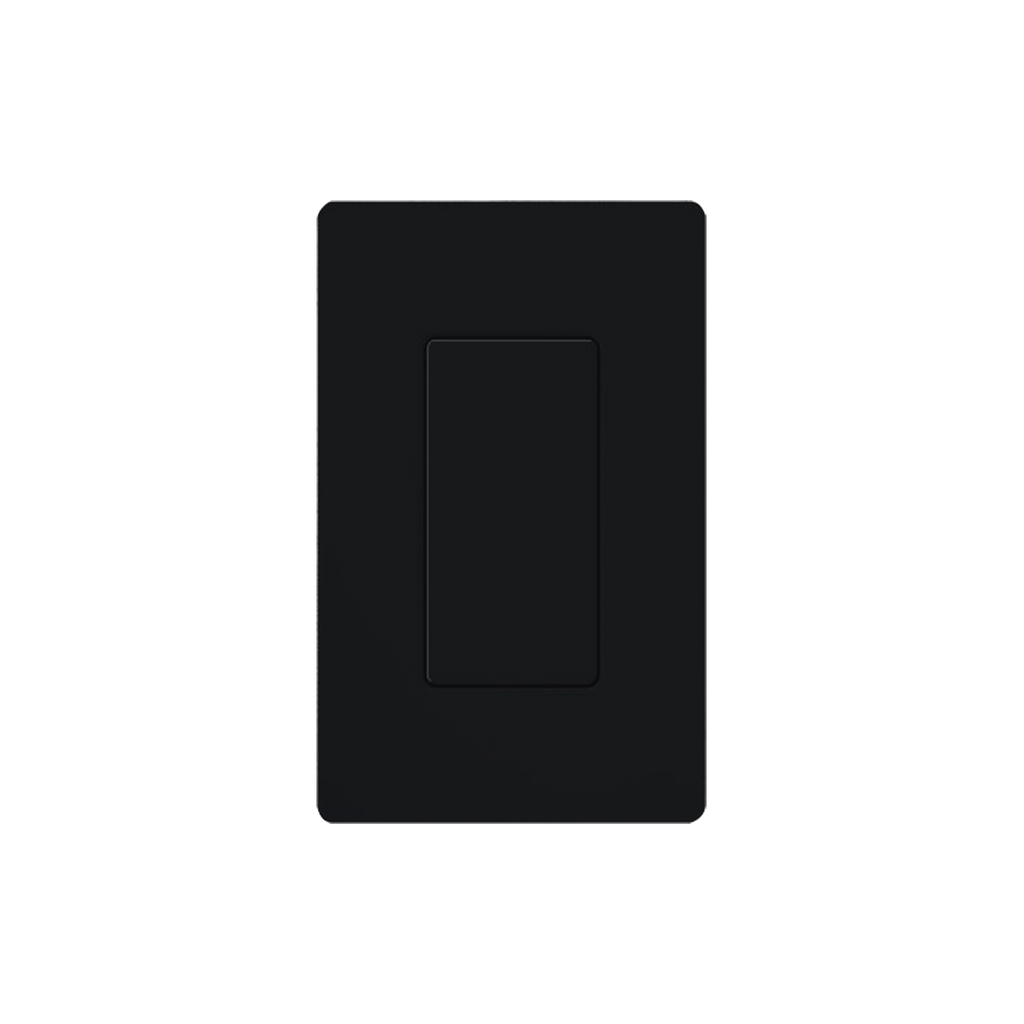 Placa ciega de pared color negro
