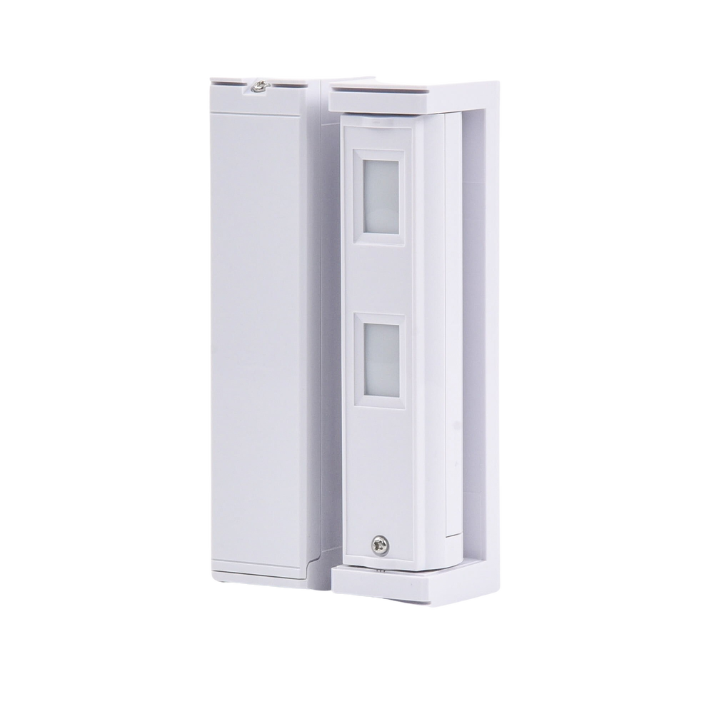 Sensor de Movimiento / Tipo Cortina / Ajuste de detección 2m o 5m / 100% Exterior / Inalambrico (Alimentación)/Compatible con cualquier panel de alarma / Proteja fachadas, puertas, ventanas, balcones y mas!