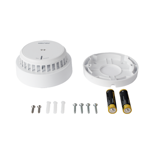 (HikFire) Detector de Humo Óptico Hikvision / Tecnología Avanzada de Detección de Incendios / Alarma Temprana y Fiabilidad Certificada / Soporta Salida de Alarma