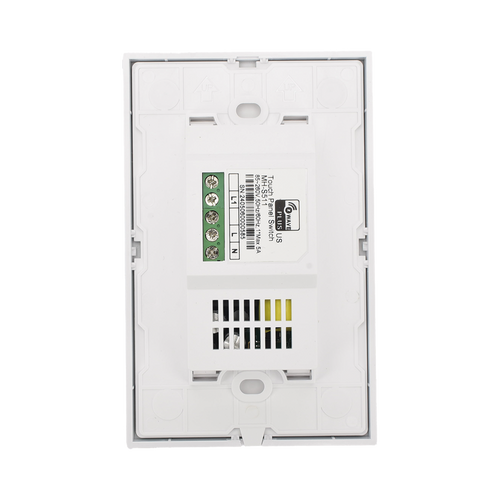 (ZWAVE) Interruptor On/Off panel táctil touch inalámbrico Zwave Plus 1 boton. Compatible con Hubitat HC8, Álula  M2M, otro