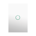 (ZWAVE) Interruptor On/Off panel táctil touch inalámbrico Zwave Plus 1 boton. Compatible con Hubitat HC8, Álula  M2M, otro