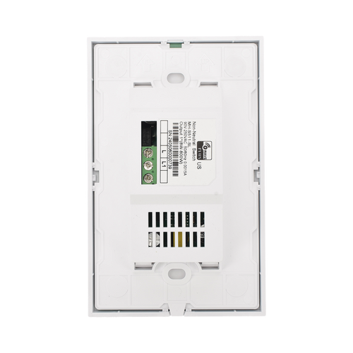 (ZWAVE) Interruptor On/Off panel táctil touch inalámbrico Zwave Plus 1 boton. No requiere cable neutro, Compatible con Hubitat HC8, Álula  M2M, otros