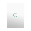 (ZWAVE) Interruptor On/Off panel táctil touch inalámbrico Zwave Plus 1 boton. No requiere cable neutro, Compatible con Hubitat HC8, Álula  M2M, otros