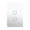 (ZWAVE) Interruptor On/Off panel táctil touch inalámbrico Zwave Plus 2 botones. No requiere cable neutro, Compatible con Hubitat HC8, Álula  M2M, otros