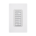 (RadioRA2) Teclado Seetouch Hibrido 6 botones, 2 botones subir/bajar, programe escenas diferentes en cada botón,puede instalarse en un interruptor de luz.