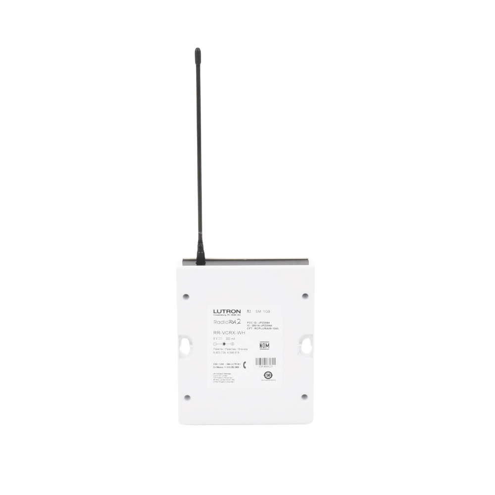 (RadoiRA2) Receptor de control para puertas de garage, regulador de iluminación. 120V, 4 salidas de relay y 2 entradas. Complementar con RRMAIN de RadioRa2 Lutron.