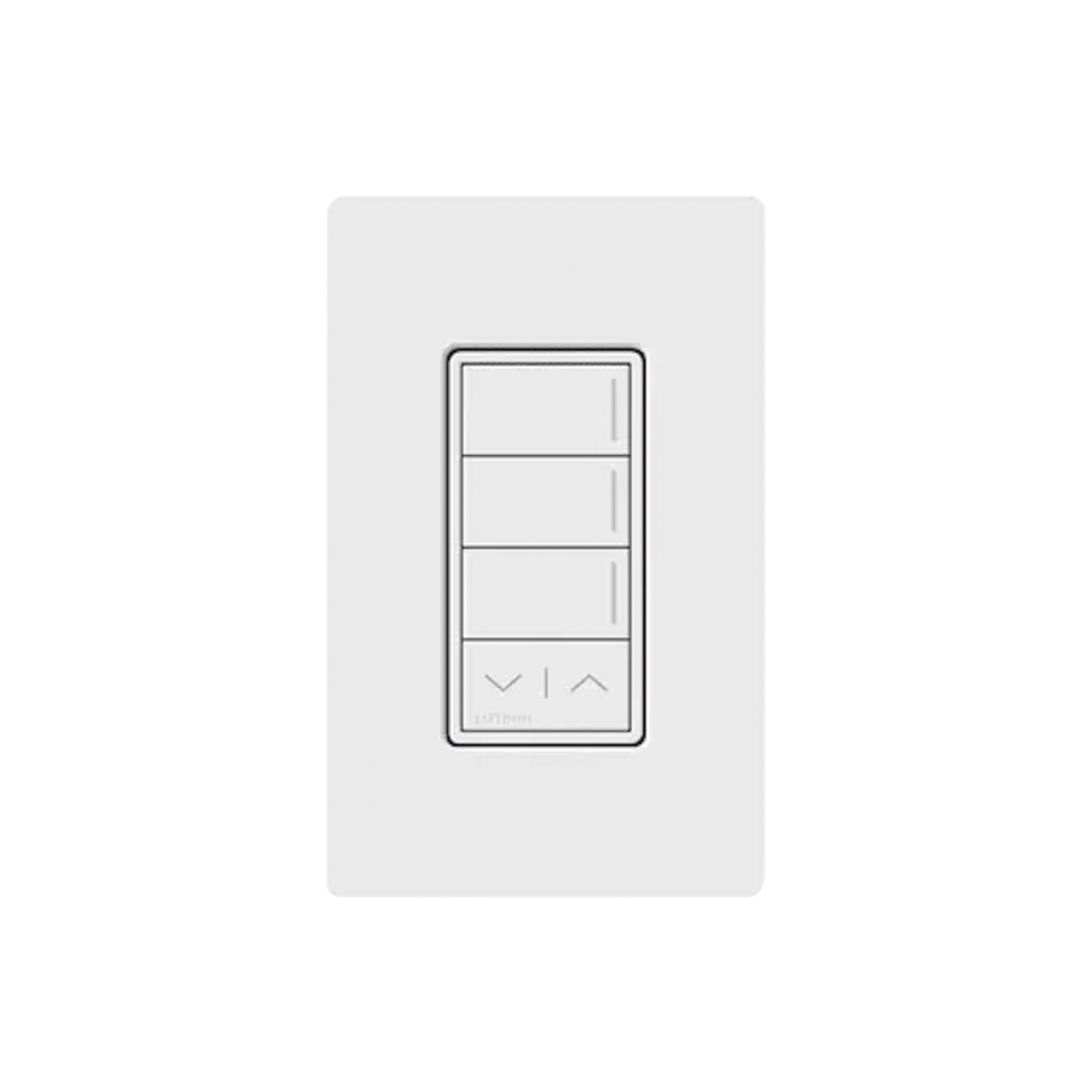 (RadioRa3) Botonera Sunnata Blanco 3 escenas y 2 botones subir/bajar para Radio RA3, programe escenas diferentes en cada botón.