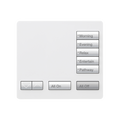 Teclado seetouch, sobre mesa 5 botones,  Botonera Retroiluminada / programe escenas diferentes en cada botón.