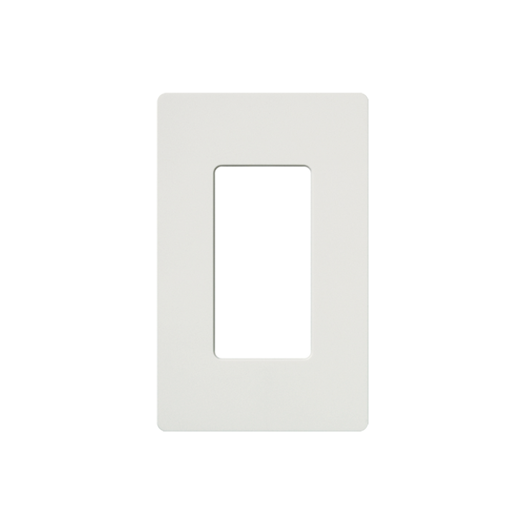 Tapa Color Blanco Satin para interruptor o dimmer Lutron, 1 gang, limpio y moderno