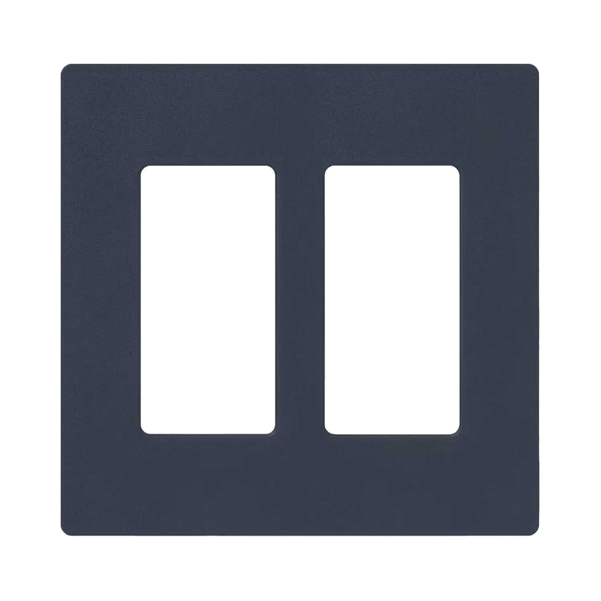 Tapa Color Deap Sea  Satin para interruptor o dimmer Lutron, 2 gang, limpio y moderno