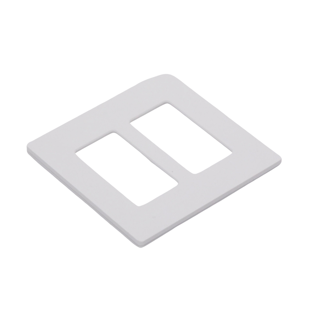 Tapa Color Blanco Satin Snow para interruptor o dimmer Lutron, 2 gang, limpio y moderno