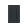 Placa de 6 puertos, color negro night.