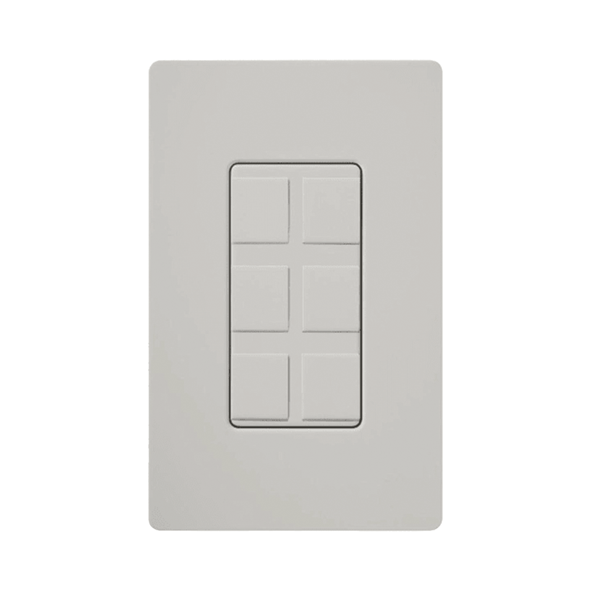 Caja de pared para varios contactos de red o tel, 6 mini espacios