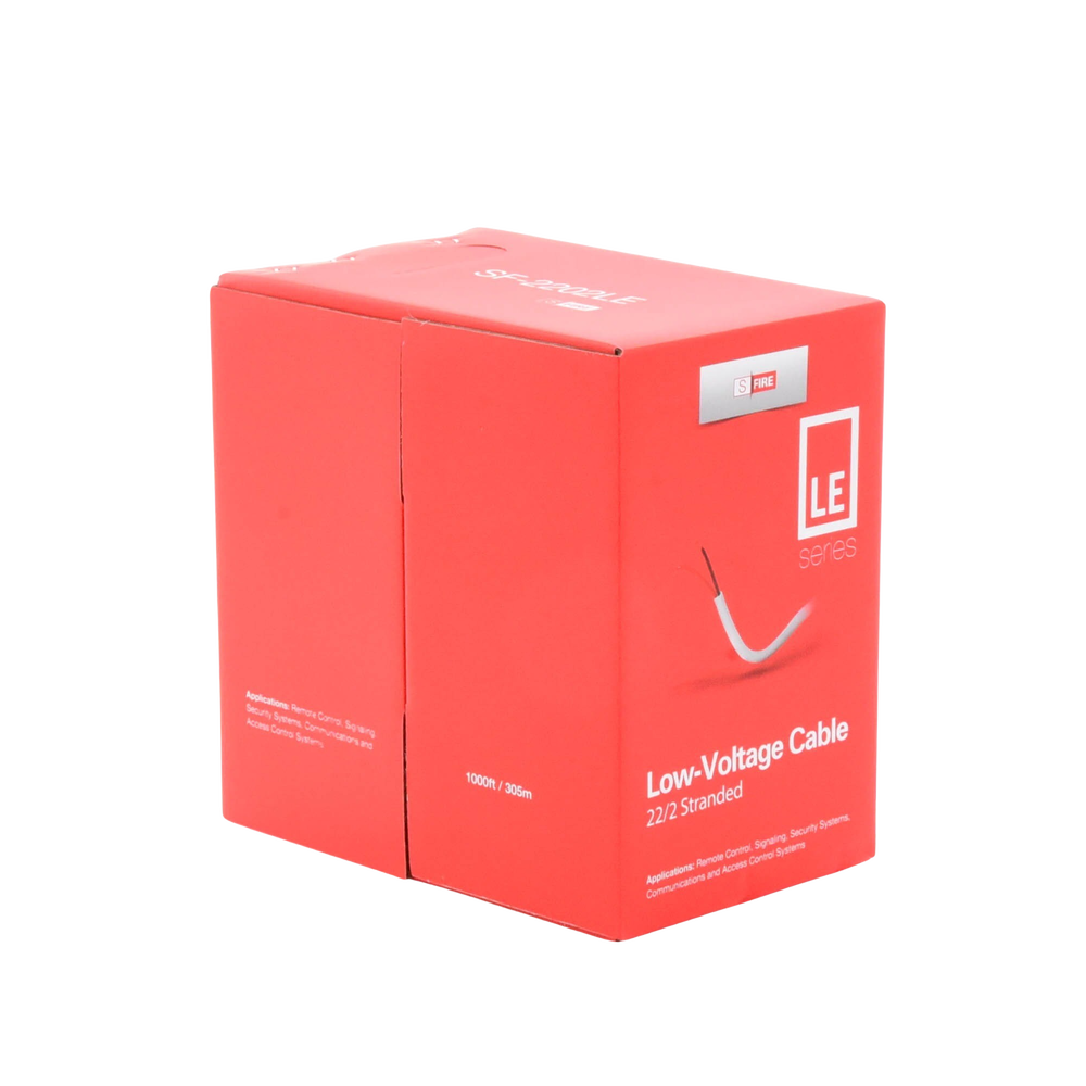 Bobina de 305 Metros (1000 Pies) de Cable / 2 x 22 AWG / Tipo CCA de Color Blanco / Aplicaciones en Alarmas de Intrusin/Control de Acceso/Automatizacin/ Interfonos y TV Porteros