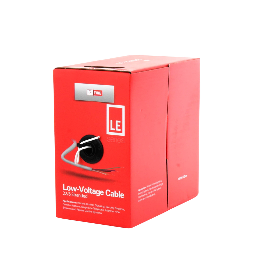 Bobina de 305 Metros (1000 Pies) / Cable de CCA / 6 x 22 AWG / Tipo Aluminio Revestido de Cobre / Aplicaciones en Control de Acceso / Alarmas de Intrusin/Control de Acceso / Automatizacin / Interfonos y TV Porteros