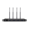 Receptor UHF para 4 micrófonos inalámbricos / Pantalla LCD de cristal liquido