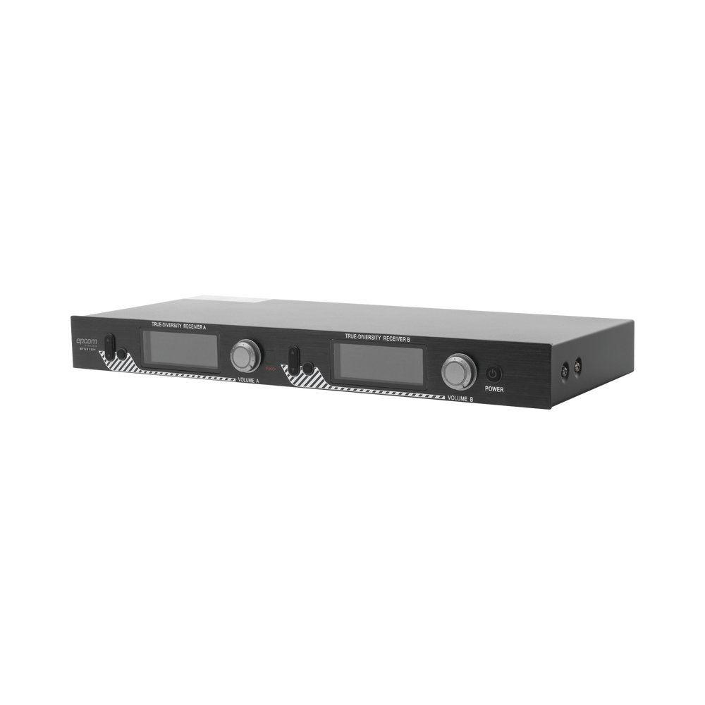 Kit de Microfonía inalámbrico | 2 Micrófonos de mano | Receptor UHF | Pantalla LCD | 200 Canales | Gran cobertura