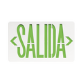 Letrero LED DUAL de SALIDA Universal con alto brillo/uso en pared, lateral o techo/Batería de Respaldo Incluida.
