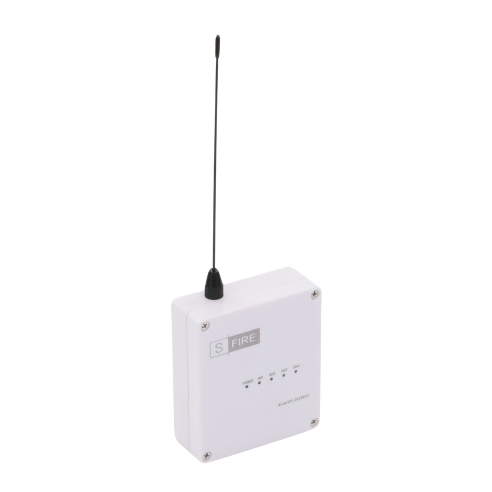 Receptor inalámbrico / 2500 metros de cobertura / 4 salidas de relevador tipo C