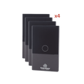 (Wifi) KIT 4 apagadores inteligentes Wifi compatibles con Alexa y GoogleHome