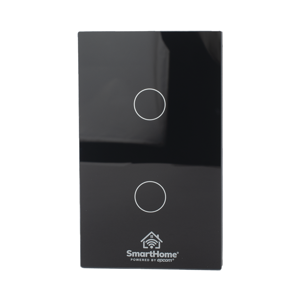 (ZigBee) Apagador switch inalámbrico ZigBee, control de 2 regresos de carga, 110V