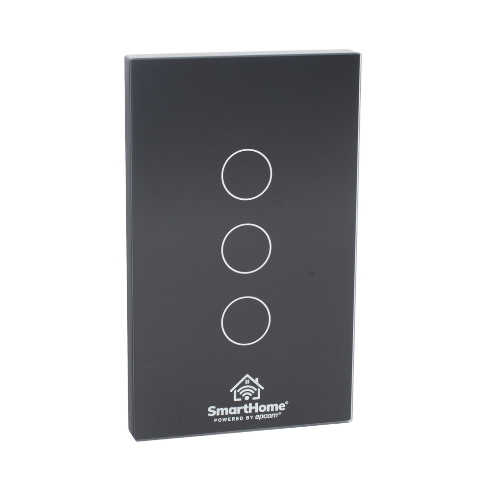 (Wifi) Apagador switch inalámbrico WIFI, control de 3 regresos de carga, 110V