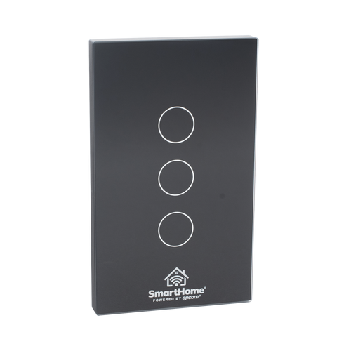 (Wifi) Apagador switch inalámbrico WIFI, control de 3 regresos de carga, 110V